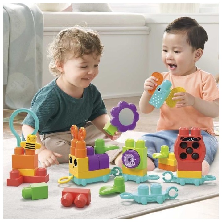 Mega Bloks Ips - Chenille Des Sens A Construire - Construction - 12 Mo