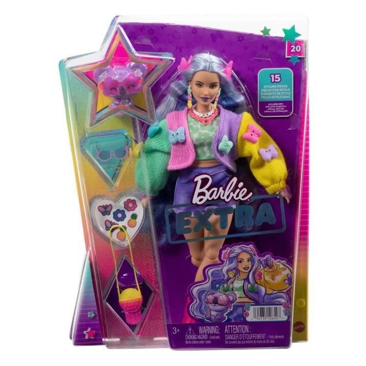 Barbie - Barbie Extra Et Koala - Poupée - 3 Ans Et +