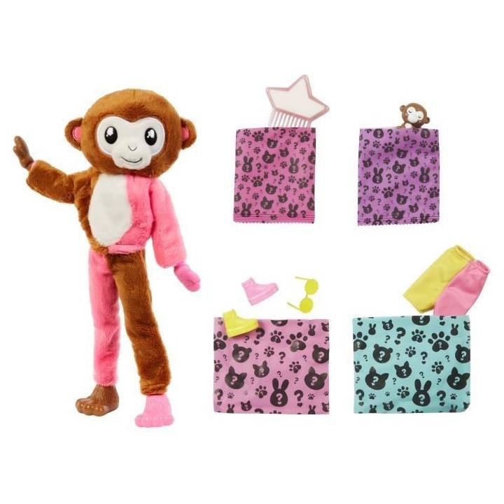 Barbie - Barbie Cutie Reveal Singe - Poupée - 3 Ans Et +