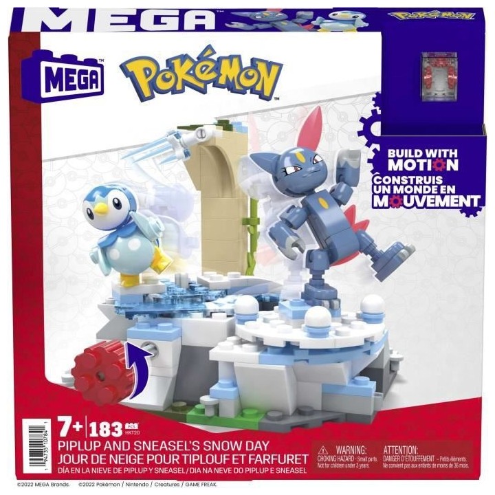 Mega Construx - Pokemon - Tiplouf Et Farfuret A La Neige - Constructio