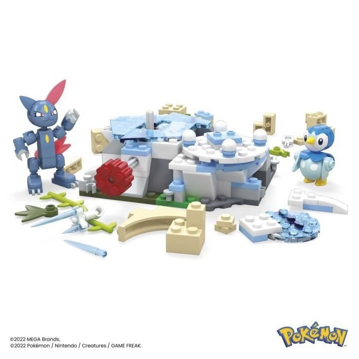 Mega Construx - Pokemon - Tiplouf Et Farfuret A La Neige - Constructio