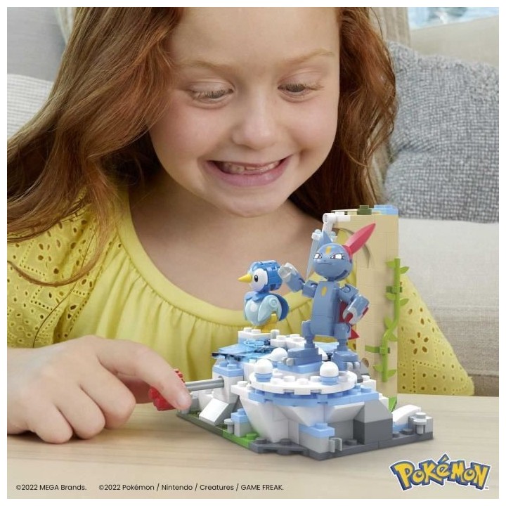 Mega Construx - Pokemon - Tiplouf Et Farfuret A La Neige - Constructio