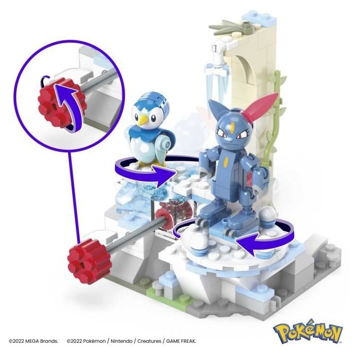 Mega Construx - Pokemon - Tiplouf Et Farfuret A La Neige - Constructio
