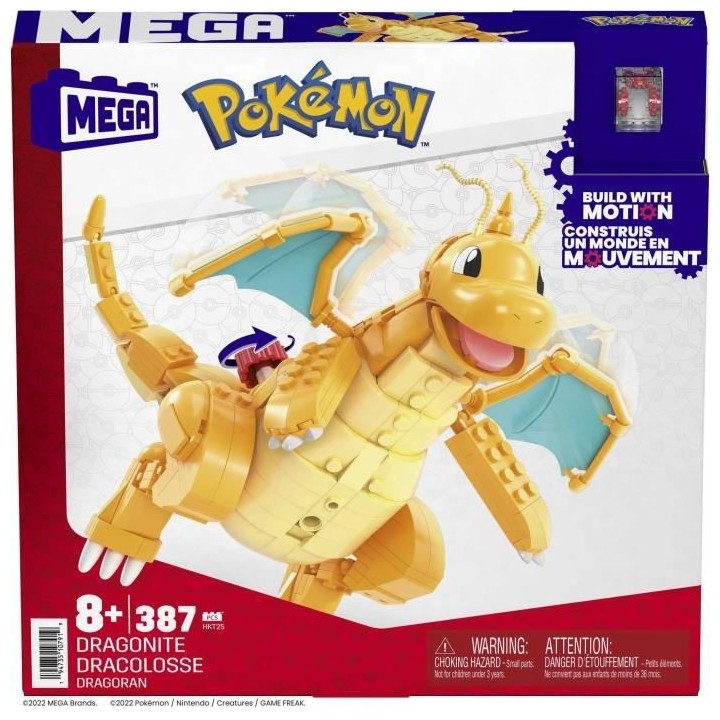 Mega Construx - Pokemon - Dracolosse  - Construction - 6 Ans Et +