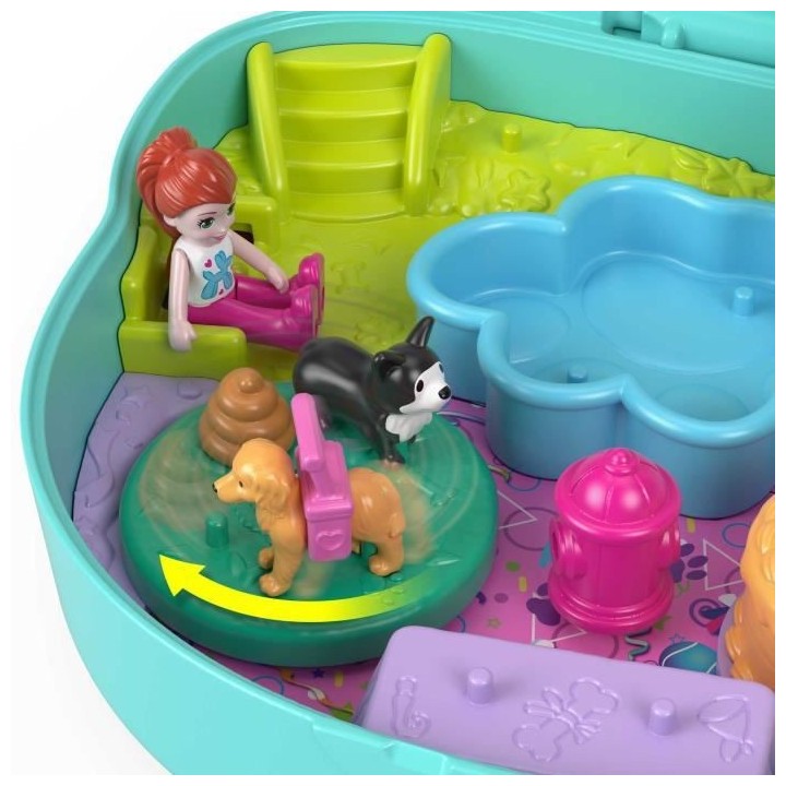 Polly Pocket - Coffret Anniversaire Chien - Mini-Univers - 4 Ans Et +