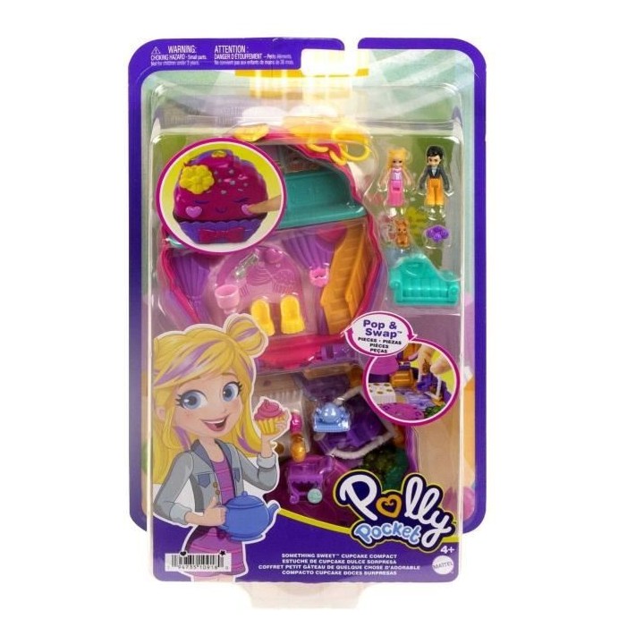 Polly Pocket - Coffret Cupcake - Mini-Univers - 4 Ans Et +