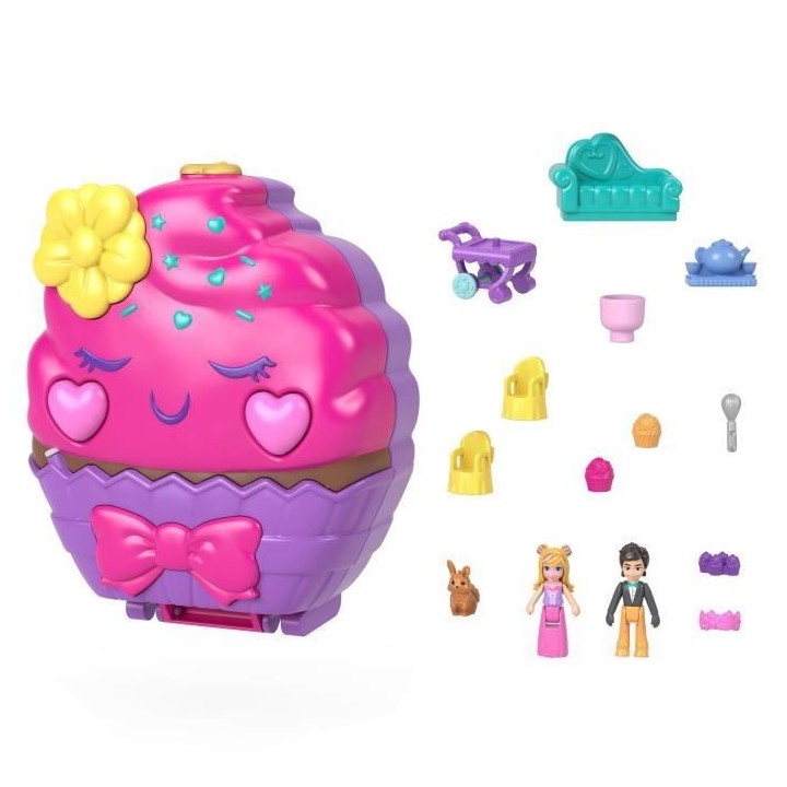 Polly Pocket - Coffret Cupcake - Mini-Univers - 4 Ans Et +