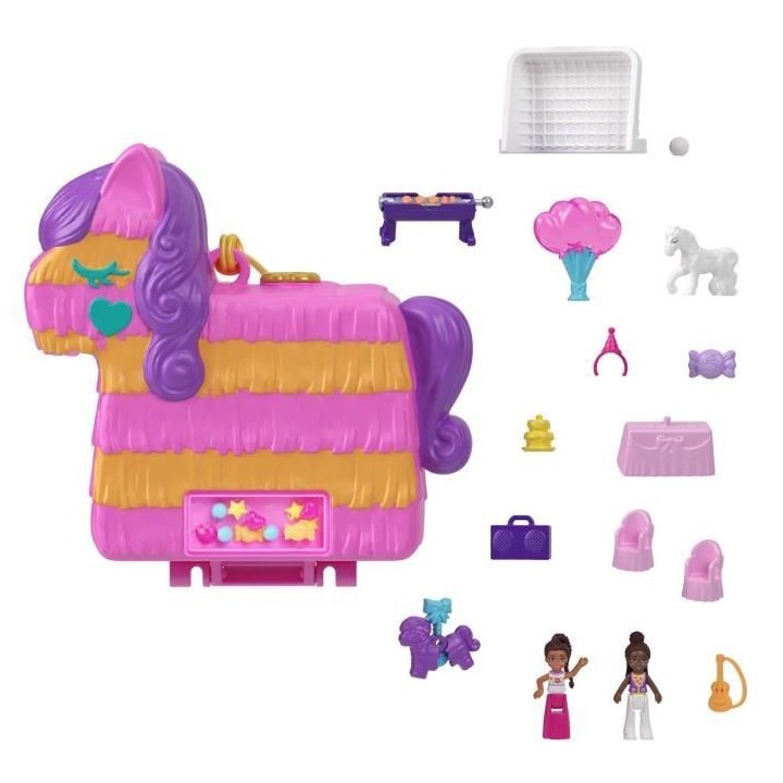 Polly Pocket - Coffret Pinata Fiesta - Mini-Univers - 4 Ans Et +
