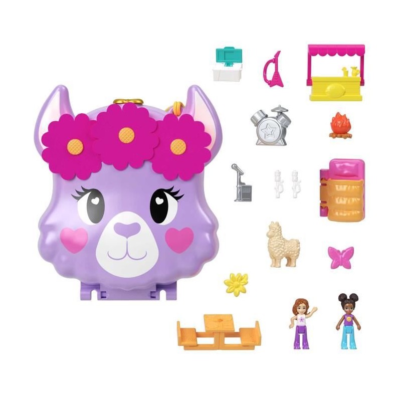 Polly Pocket - Coffret Aventure Du Llama - Mini-Univers - 4 Ans Et +