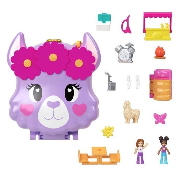 Polly Pocket - Coffret Aventure Du Llama - Mini-Univers - 4 Ans Et +