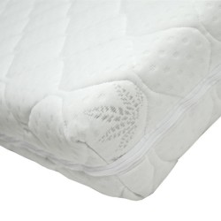 BABYCALIN Matelas de lit 24kg/m3 déhoussable Aloe Vera 70x140x10cm