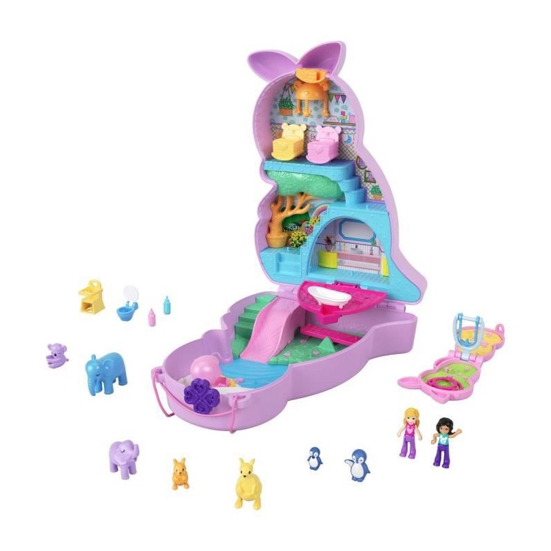 Polly Pocket - Sac Surprises Kangourou - Mini-Univers - 4 Ans Et +