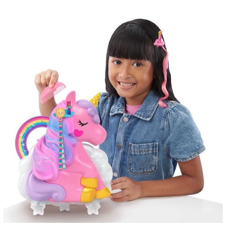 Polly Pocket - Salon Licorne Arc En Ciel  - Mini-Univers - 4 Ans Et +