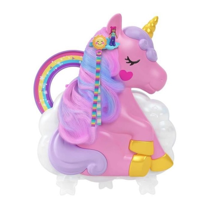 Polly Pocket - Salon Licorne Arc En Ciel  - Mini-Univers - 4 Ans Et +