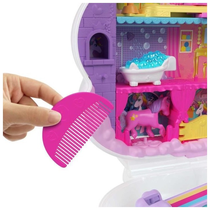 Polly Pocket - Salon Licorne Arc En Ciel  - Mini-Univers - 4 Ans Et +