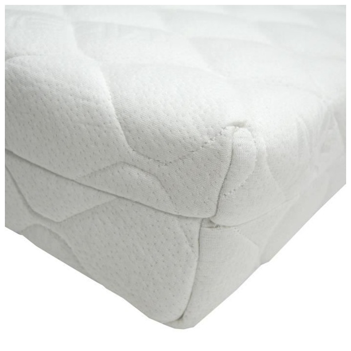 BABYCALIN Matelas de lit 24kg/m3 déhoussable Viscose bambou 70x140x10