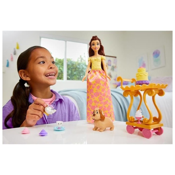 Princesse Disney - Belle Et Son Service a Thé - Poupées Mannequins -