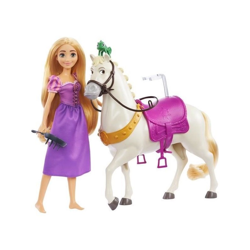 Princesse Disney - Coffret Raiponce Et Maximus - Poupées Mannequins - 3 Ans Et +