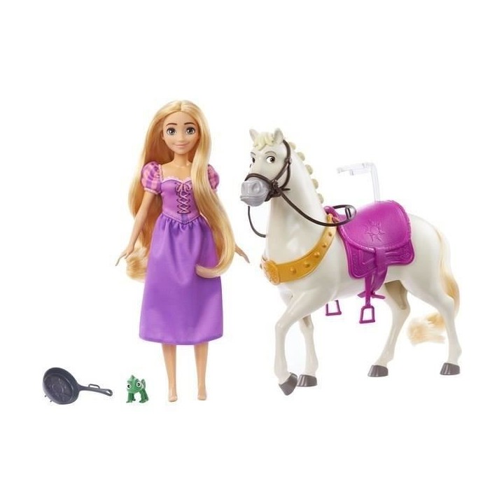 Princesse Disney - Coffret Raiponce Et Maximus - Poupées Mannequins -