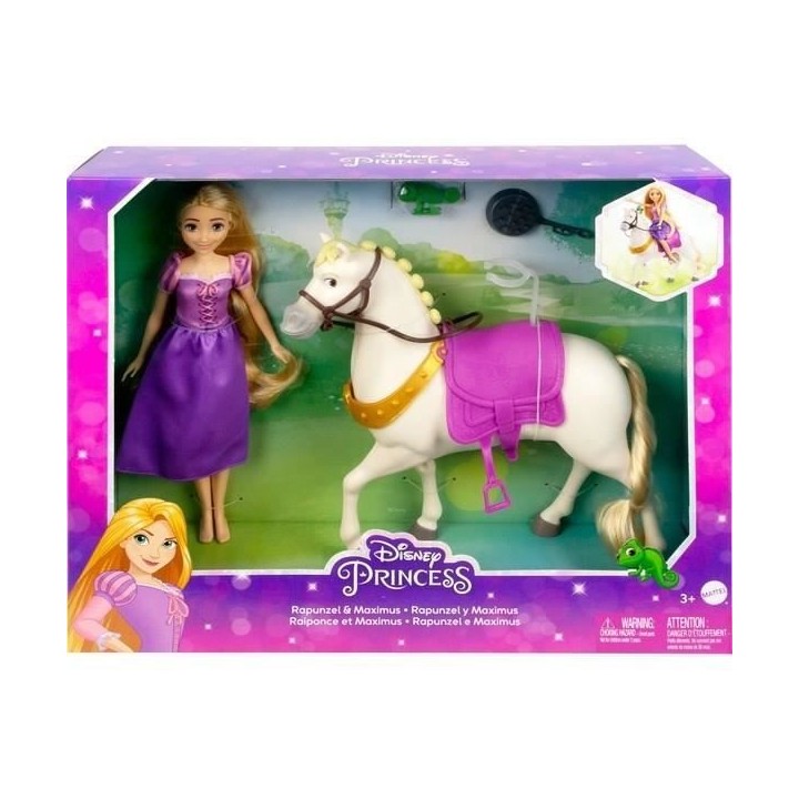 Princesse Disney - Coffret Raiponce Et Maximus - Poupées Mannequins -