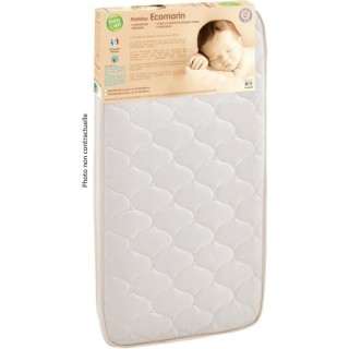 BABYCALIN Matelas de lit 24kg/m3 Seaqual 60x120x10cm