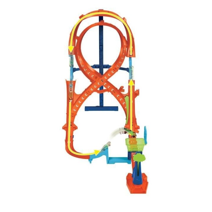 Hot Wheels - Cascade Grand Huit - Circuit petites Voitures - 4 Ans Et