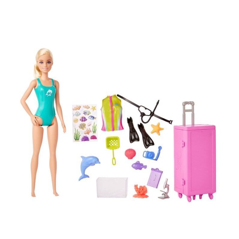 Barbie - Barbie Plongeuse - Poupée - 3 Ans Et +