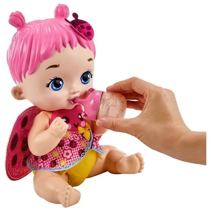 My Garden Baby - Coccinelle Boit & Pipi Rose - Poupon - 3 Ans Et +