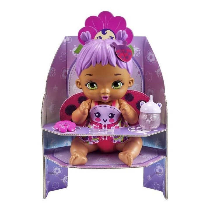 My Garden Baby - Coccinelle Boit & Pipi Violet - Poupon - 3 Ans Et +