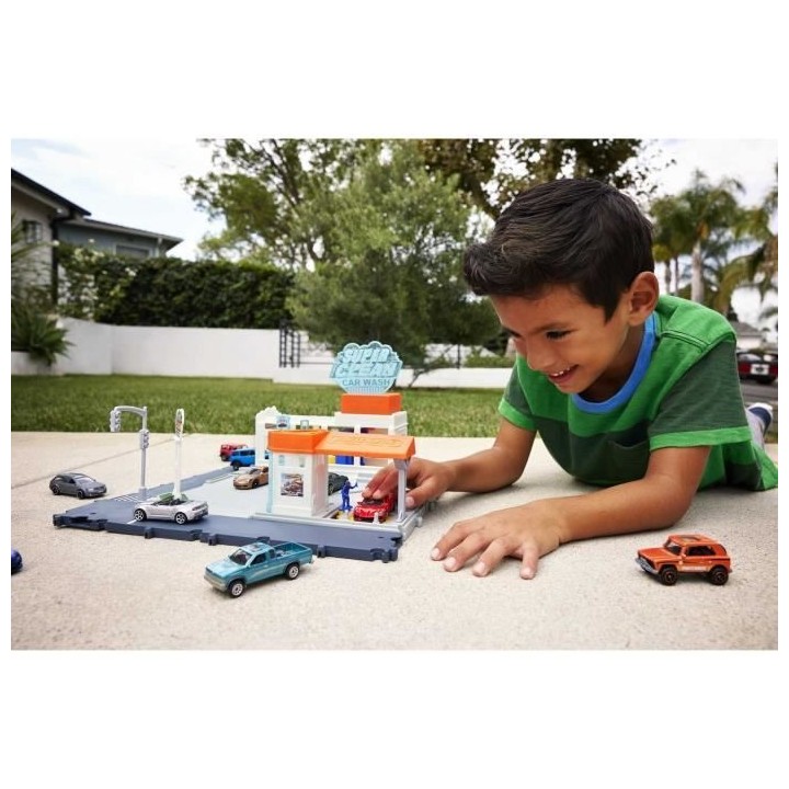 Matchbox - Playset Station De Lavage Mbx - Vehicules - 3 Ans Et +