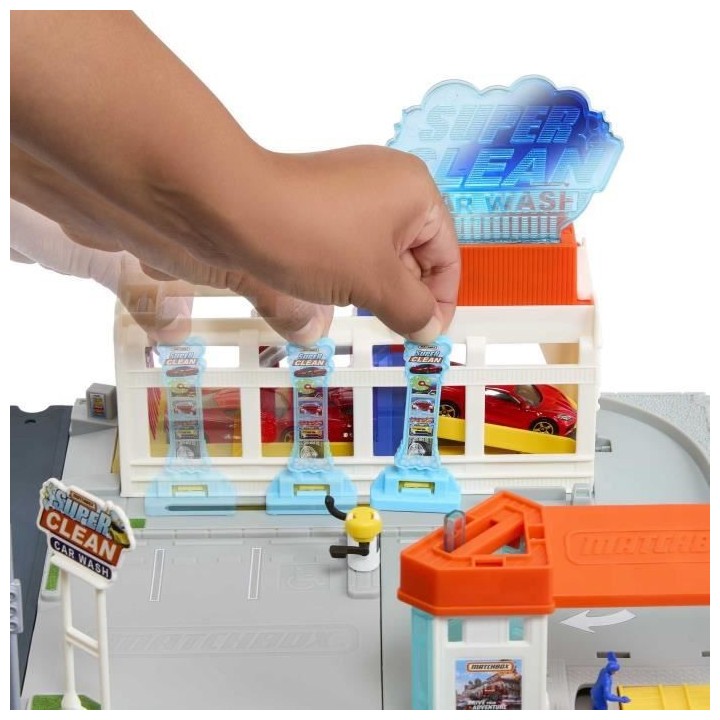 Matchbox - Playset Station De Lavage Mbx - Vehicules - 3 Ans Et +