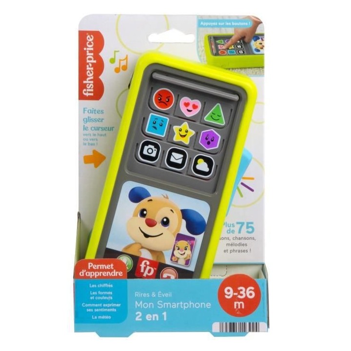Fisherprice - Mon Smartphone 2 En 1 - Jouet 1Er Age D'Éveil - 12 Mois