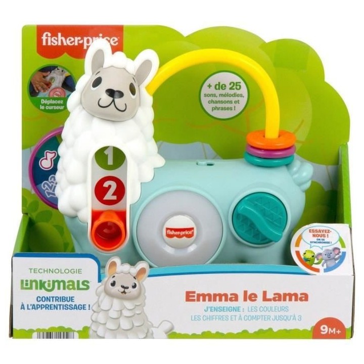 Fisherprice - Linkimals - Emma Le Lama - Jouet 1Er Age D'Éveil - 9 Mo