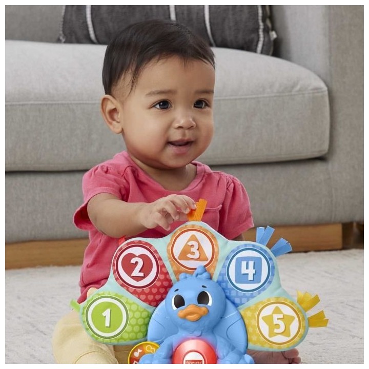 Fisherprice - Linkimals - Adam Le Paon - Jouet 1Er Age D'Éveil - 9 Mo