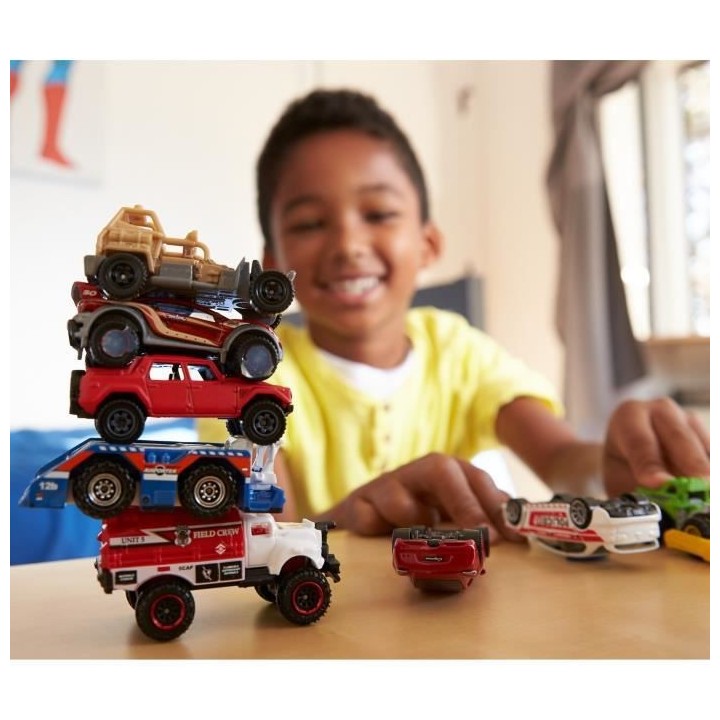 Matchbox - Coffret de 9 petites voitures (modele aléatoire) - Des 3 a