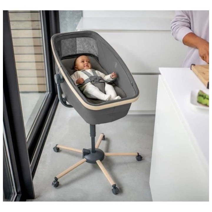 MAXI COSI Transat ALBA tout-en-un, berceau, évolutif chaise haute (ki