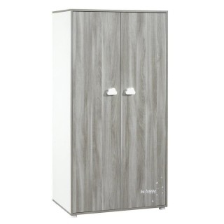 BABYPRICE Armoire Chambre Bébé Smile Chene Silex 2 Portes