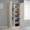 POLINI KIDS AMIS ZEN Armoire NINA 2 portes avec penderie blanc/naturel - Hauteur 190 cm.