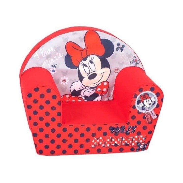MINNIE Fauteuil Club Disney Baby Rouge