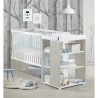 BABYPRICE Lit Bébé Sitta Combiné Evolutif 120x60 cm