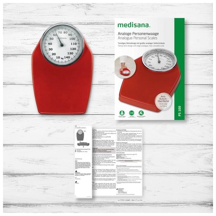 Pese personne mécanique MEDISANA PS 100 - design rétro - fonctionne