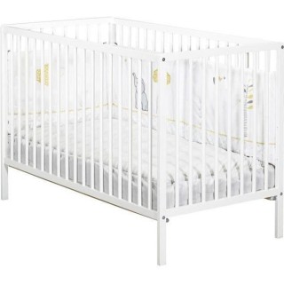 BABY PRICE - lit 120x60 tout barreaux blanc first