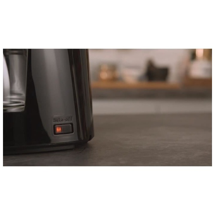 Machine a café MELITTA - Enjoy Top Glass Noir/Acier brossé 1017-04