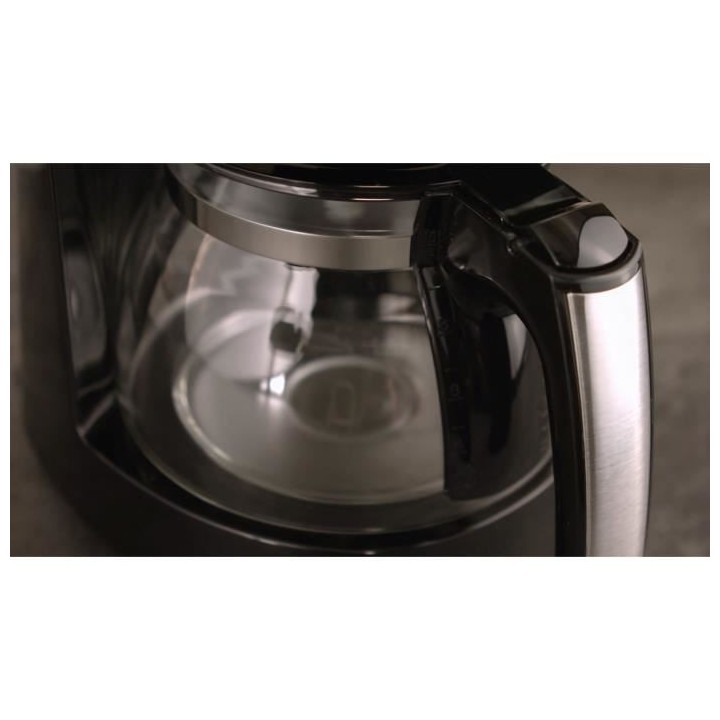 Machine a café MELITTA - Enjoy Top Glass Noir/Acier brossé 1017-04