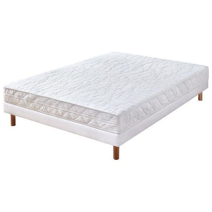 DORMIPUR Ensemble matelas + sommier 140 x 190 cm - Mémoire de forme -
