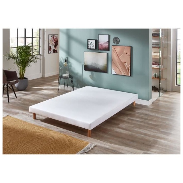 DORMIPUR Ensemble matelas + sommier 140 x 190 cm - Mémoire de forme -