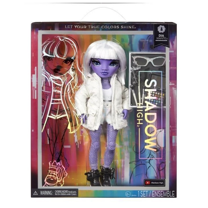 Rainbow High - Shadow High Fashion Doll - HG - Dia Mante (Violet) Sér