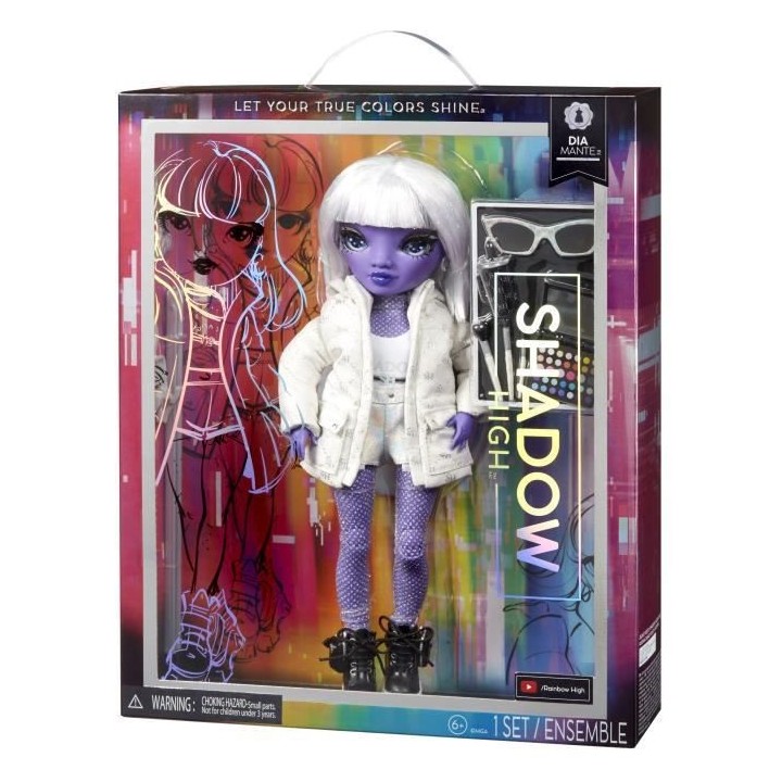 Rainbow High - Shadow High Fashion Doll - HG - Dia Mante (Violet) Sér