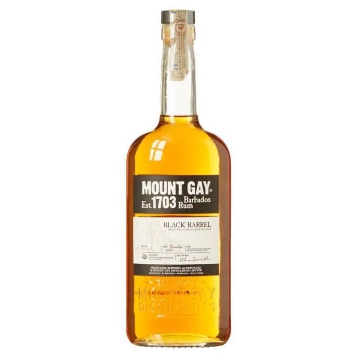 Mount Gay - Black Barrel - Rhum Traditionnel des Barbades - 43% - 70 c