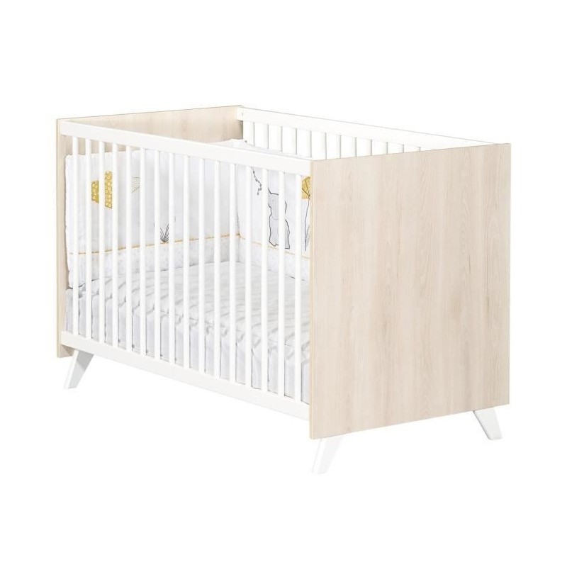 Babyprice - SCANDI NATUREL - Lit Bébé 120 x 60